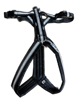 Harnais de trekking pour chien (gris réfléchissant)